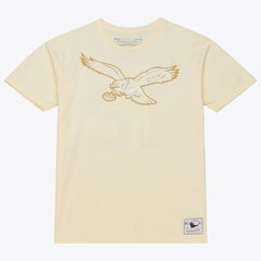Randall Cunningham Philadelphia Eagles Sandman Name & Number T-Shirt - Cream - Mitchell & Ness