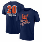 Spencer Torkelson Detroit Tigers Fastball Player Name & Number T-Shirt Sale