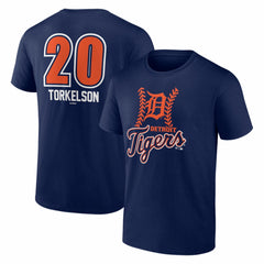 Spencer Torkelson Detroit Tigers Fastball Player Name & Number T-Shirt Sale