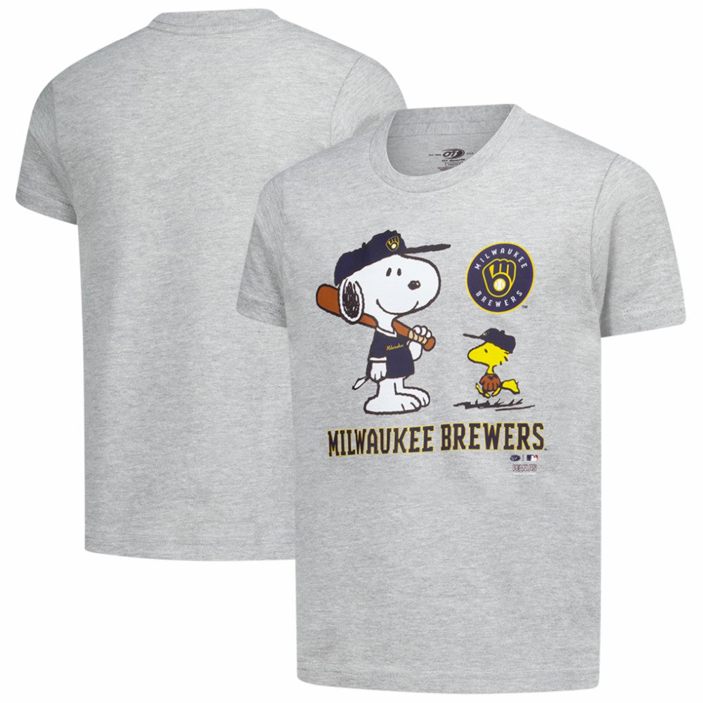Milwaukee Brewers Youth Peanuts Snoopy T-Shirt Sale