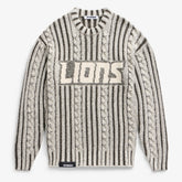 Detroit Lions Off Season x NFL Unisex Cable Knit Sweater - Cream/Gray - NFL