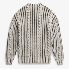 Buffalo Bills Off Season x NFL Unisex Cable Knit Sweater - Cream/Gray - NFL