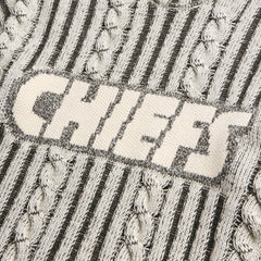 Kansas City Chiefs Off Season x NFL Unisex Cable Knit Sweater - Cream/Gray - NFL