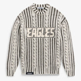 Philadelphia Eagles Off Season x NFL Unisex Cable Knit Sweater - Cream/Gray - NFL