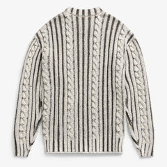 Philadelphia Eagles Off Season x NFL Unisex Cable Knit Sweater - Cream/Gray - NFL