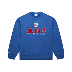 Mitchell & Ness Philadelphia 76ers Throw It Back Fleece Sweatshirt Royal