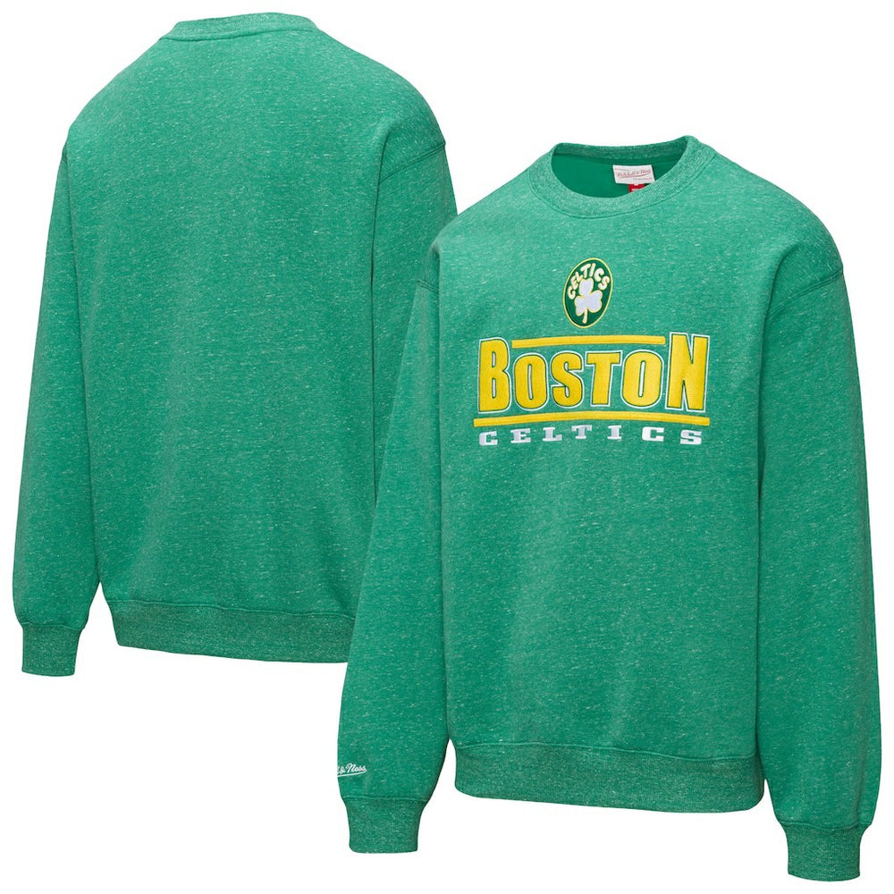 Mitchell & Ness Boston Celtics Throw It Back Fleece Sweatshirt Green