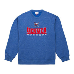 Mitchell & Ness Denver Nuggets Throw It Back Fleece Sweatshirt Royal