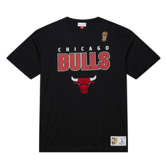 Mitchell & Ness Chicago Bulls Hardwood Classics Throw It Back Premium T-Shirt Black