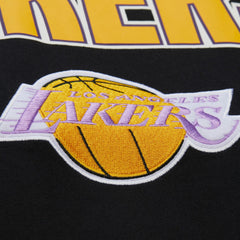 Mitchell & Ness Los Angeles Lakers Hardwood Classics Throw It Back Premium T-Shirt Black