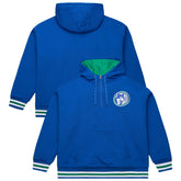 Mitchell & Ness Minnesota Timberwolves Throw It Back Quilted Fleece Quarter-Zip Hoodie Royal