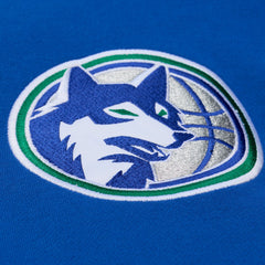 Mitchell & Ness Minnesota Timberwolves Throw It Back Quilted Fleece Quarter-Zip Hoodie Royal