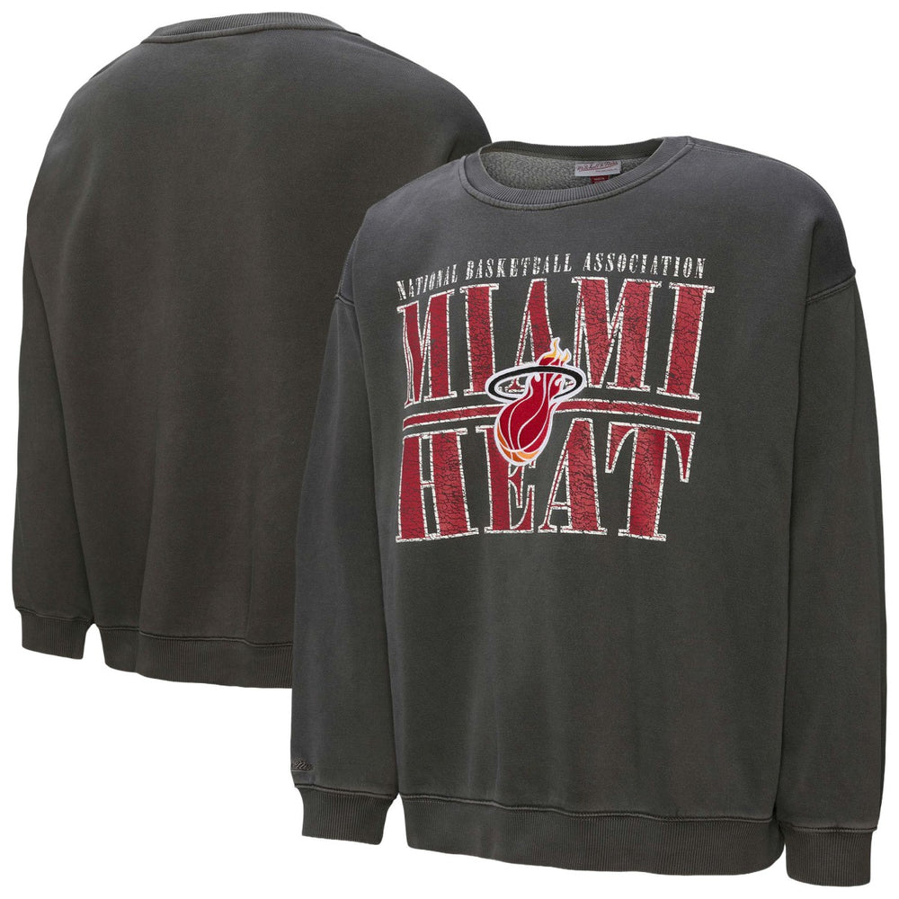 Mitchell & Ness Miami Heat NBA Downtown Collection Fleece Sweatshirt Black