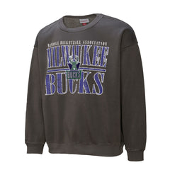 Mitchell & Ness Milwaukee Bucks NBA Downtown Collection Fleece Sweatshirt Black