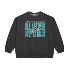 Mitchell & Ness San Antonio Spurs NBA Downtown Collection Fleece Sweatshirt Black