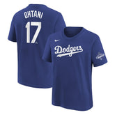 Shohei Ohtani Los Angeles Dodgers Nike Youth 2025 World Series Champions Name & Number T-Shirt Outlet