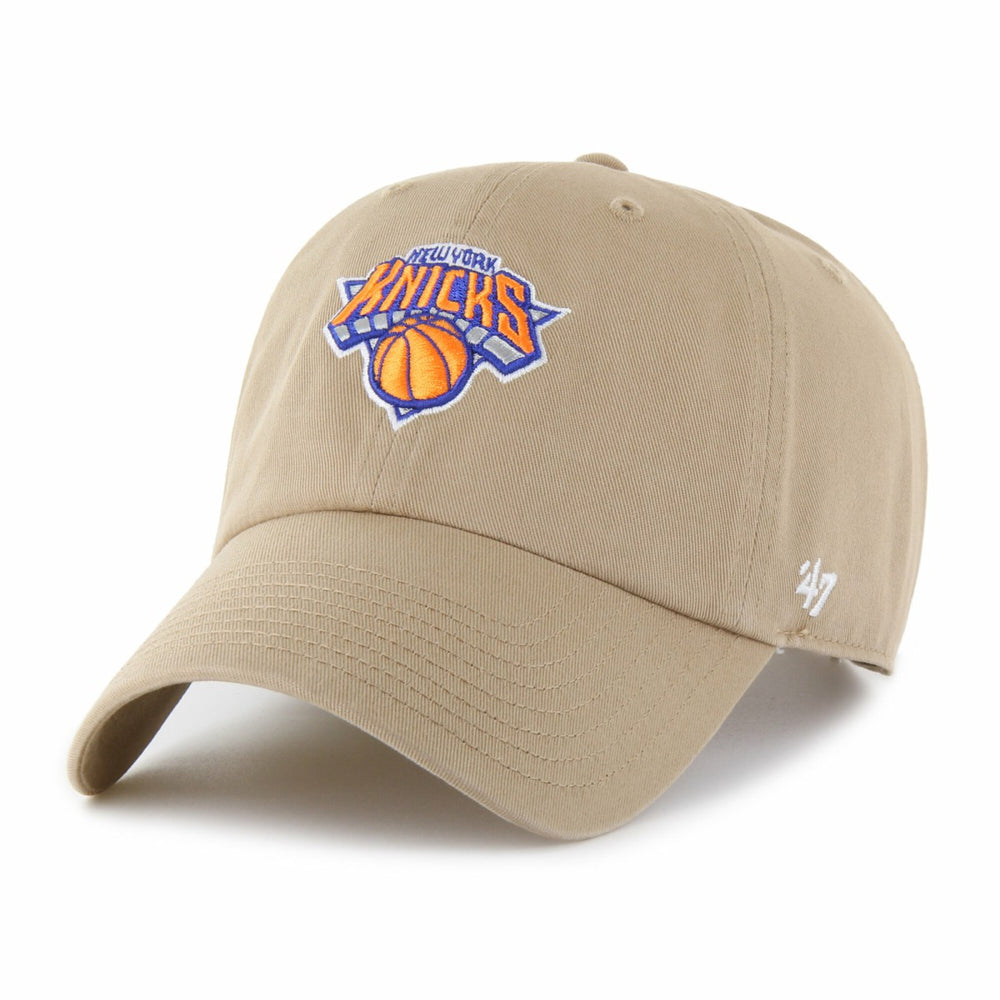 47 brand New York Knicks '47 Logo Clean Up Adjustable Hat Khaki