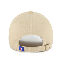 47 brand Philadelphia 76ers '47 Logo Clean Up Adjustable Hat Khaki