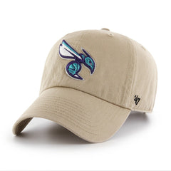 47 brand Charlotte Hornets '47 Logo Clean Up Adjustable Hat Khaki