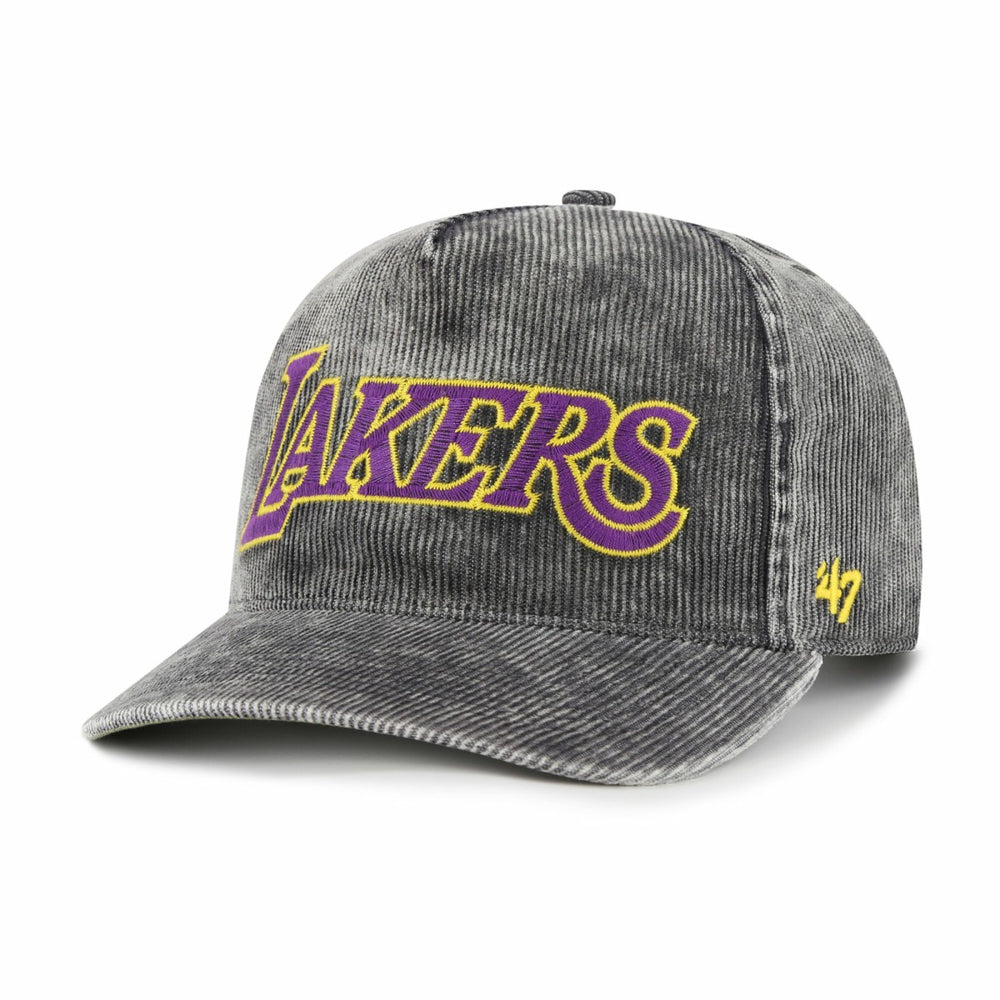 47 brand Los Angeles Lakers '47 Reclaim Snow Wash Corduroy Adjustable Hitch Hat Charcoal