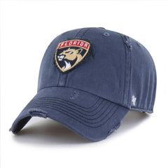 Florida Panthers '47 Weathered Clean Up Adjustable Hat - Navy | 47 brand Lifestyle