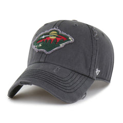 Minnesota Wild '47 Weathered Clean Up Adjustable Hat - Charcoal | 47 brand near me