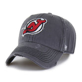 New Jersey Devils '47 Weathered Clean Up Adjustable Hat - Charcoal | 47 brand online