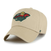 Minnesota Wild '47 Logo Clean Up Adjustable Hat - Khaki | 47 brand near me
