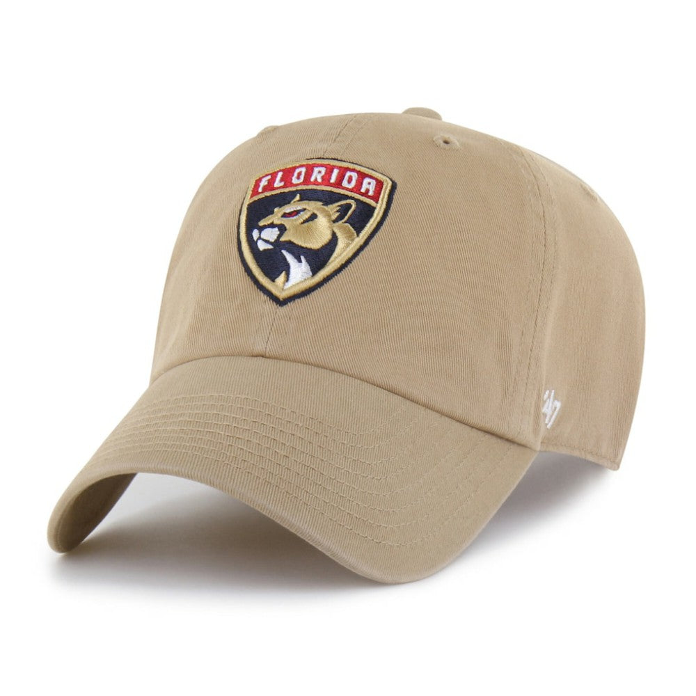 Florida Panthers '47 Logo Clean Up Adjustable Hat - Khaki | 47 brand on sale