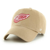 Detroit Red Wings '47 Logo Clean Up Adjustable Hat - Khaki | 47 brand on sale