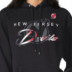 New Jersey Devils G-III 4Her by Carl Banks Shadow Logo Fleece Pullover Hoodie - Black | NHL online