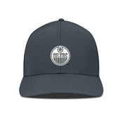 Edmonton Oilers Levelwear Rise Slate & Snow Structured Flex Hat - Charcoal | NHL online