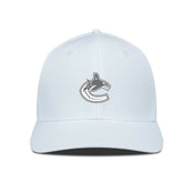 Vancouver Canucks Levelwear Rise Slate & Snow Structured Flex Hat - White | NHL on sale