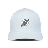 New Jersey Devils Levelwear Rise Slate & Snow Structured Flex Hat - White | NHL on sale