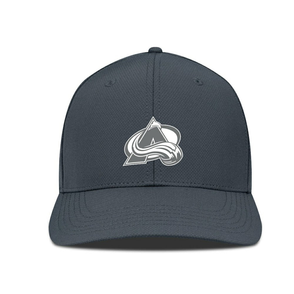 Colorado Avalanche Levelwear Rise Slate & Snow Structured Flex Hat - Charcoal | NHL Lifestyle