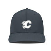 Calgary Flames Levelwear Rise Slate & Snow Structured Flex Hat - Charcoal | NHL near me