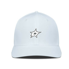 Dallas Stars Levelwear Rise Slate & Snow Structured Flex Hat - White | NHL Clearance