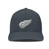 Detroit Red Wings Levelwear Rise Slate & Snow Structured Flex Hat - Charcoal | NHL Clearance
