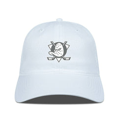 Anaheim Ducks Levelwear Matrix Slate & Snow Unstructured Adjustable Hat - White | NHL Lifestyle