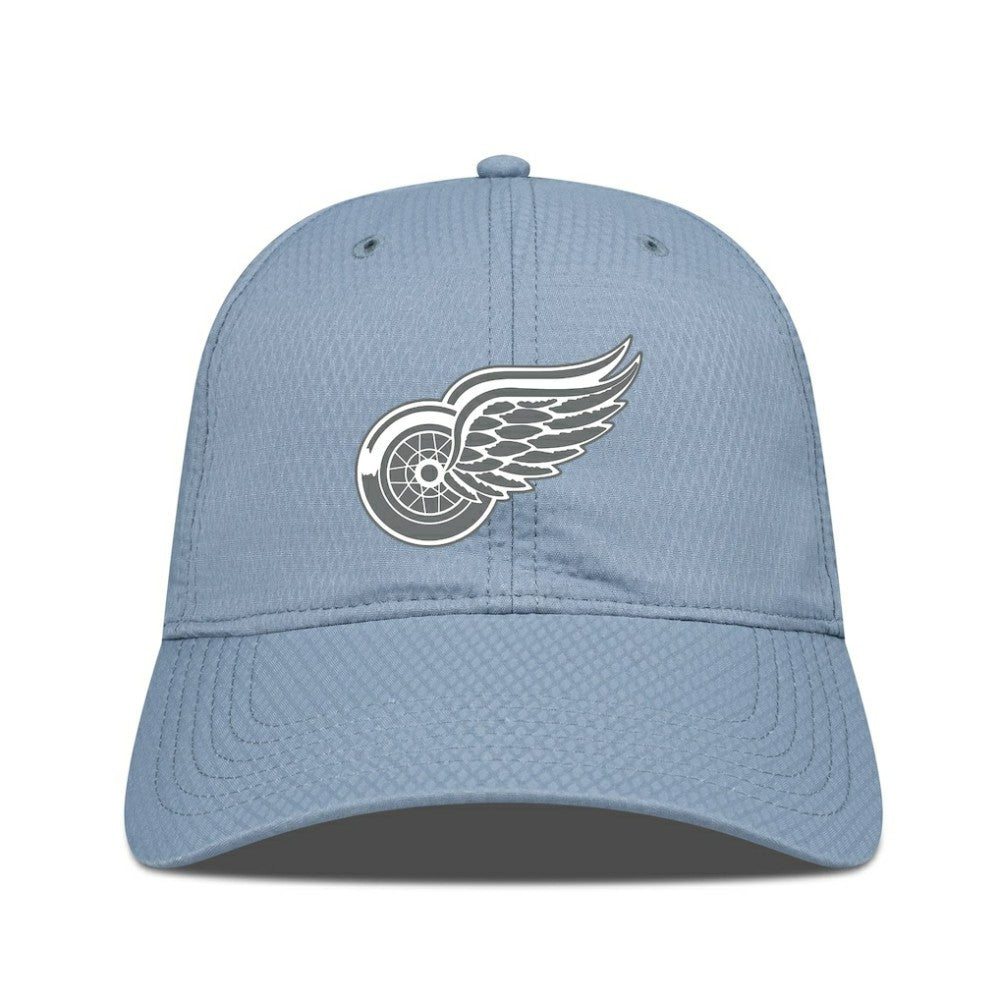 Detroit Red Wings Levelwear Matrix Slate & Snow Unstructured Adjustable Hat - Blue | NHL Clearance