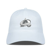 Colorado Avalanche Levelwear Matrix Slate & Snow Unstructured Adjustable Hat - White | NHL Lifestyle