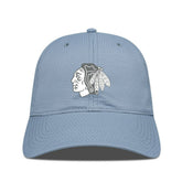 Chicago Blackhawks Levelwear Matrix Slate & Snow Unstructured Adjustable Hat - Blue | NHL online
