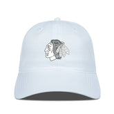 Chicago Blackhawks Levelwear Matrix Slate & Snow Unstructured Adjustable Hat - White | NHL sale