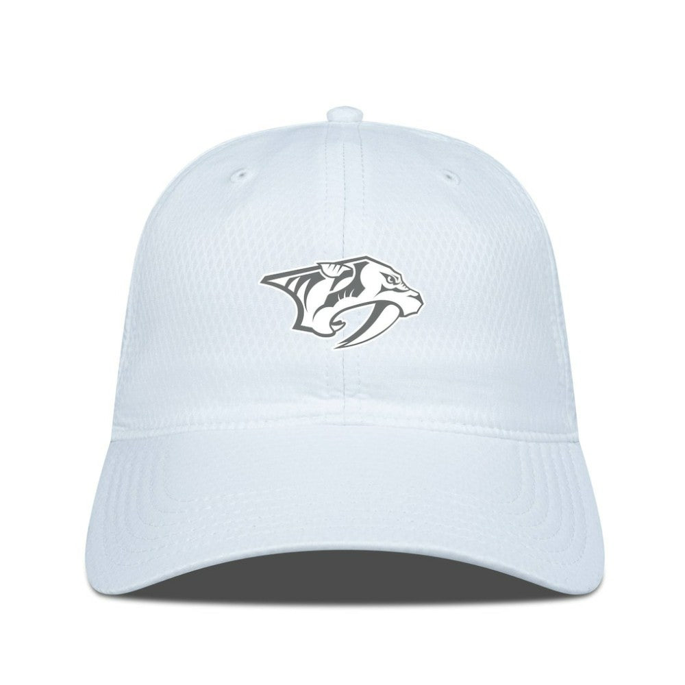 Nashville Predators Levelwear Matrix Slate & Snow Unstructured Adjustable Hat - White | NHL on sale