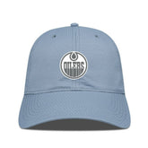 Edmonton Oilers Levelwear Matrix Slate & Snow Unstructured Adjustable Hat - Blue | NHL Clearance