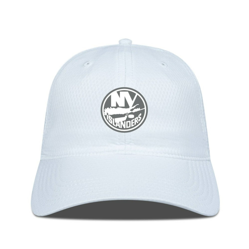 New York Islanders Levelwear Matrix Slate & Snow Unstructured Adjustable Hat - White | NHL discount
