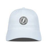 Tampa Bay Lightning Levelwear Matrix Slate & Snow Unstructured Adjustable Hat - White | NHL discount