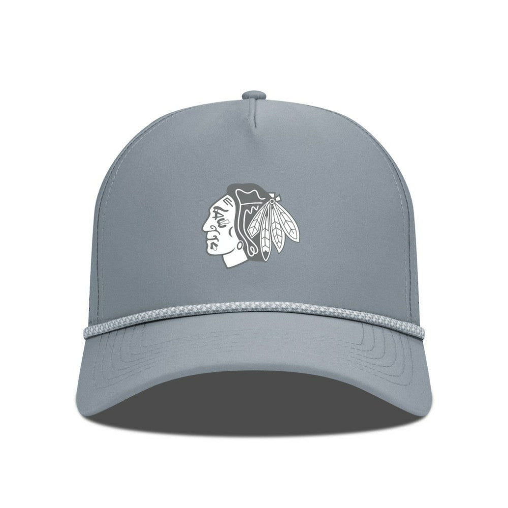 Chicago Blackhawks Levelwear Gordon Slate & Snow Rope Adjustable Hat - Gray | NHL on sale