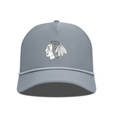 Chicago Blackhawks Levelwear Gordon Slate & Snow Rope Adjustable Hat - Gray | NHL on sale