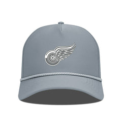Detroit Red Wings Levelwear Gordon Slate & Snow Rope Adjustable Hat - Gray | NHL Clearance
